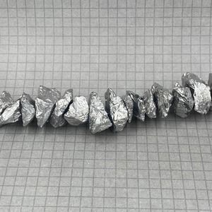 Silver Quartz Nuggets Bead Full Strand Jewelry Making Supplies Crafts